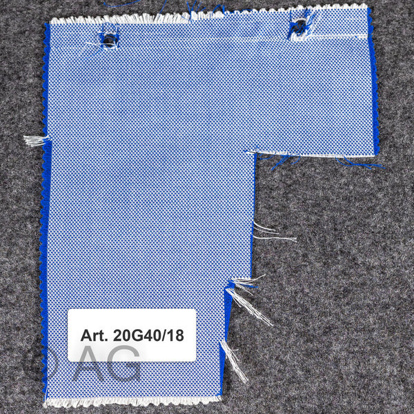 Herrenoberhemd - Maßanfertigung - Stoff: Oxford, dunkelblau auf weiß (20G40/18)