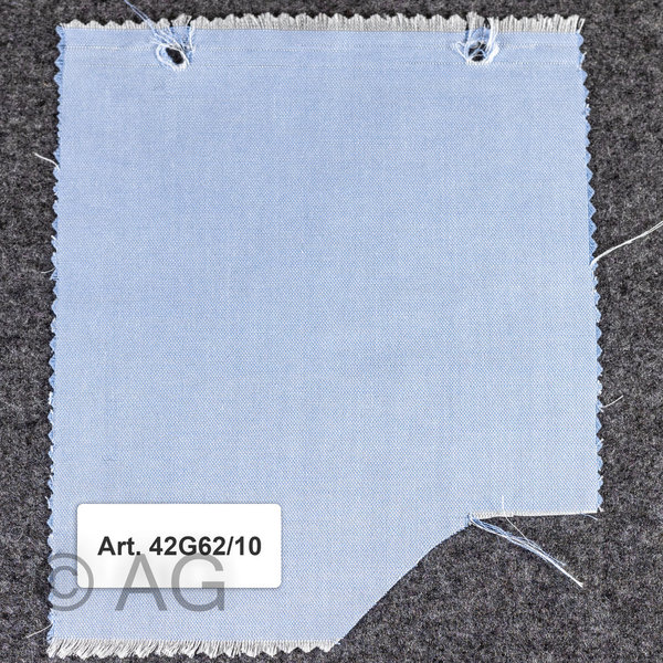 Herrenoberhemd - Maßanfertigung - Stoff: Feinoxford, hellblau auf weiß (42G62/10)