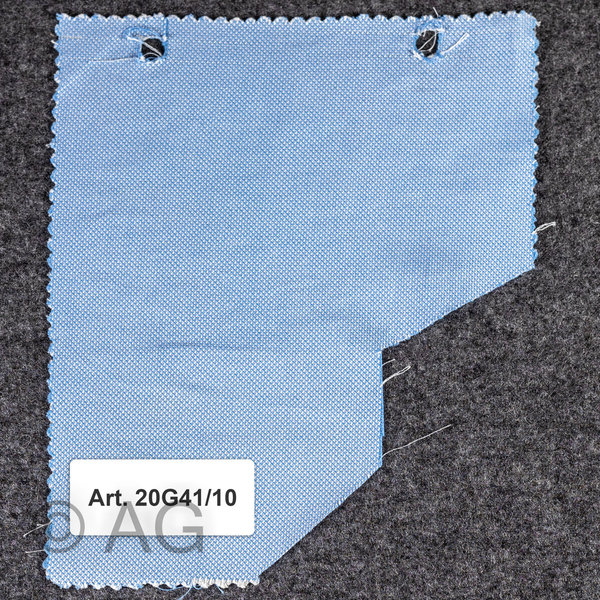 Herrenoberhemd - Maßanfertigung - Stoff: Oxford, hellblau auf weiß (20G41/10)