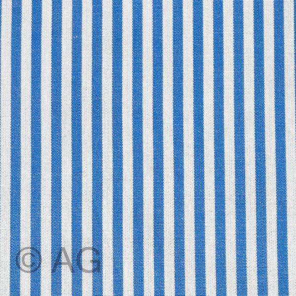 Herrenoberhemd - Maßanfertigung - Stoff: Römerstreifen, blau auf weiß (21G50/11)