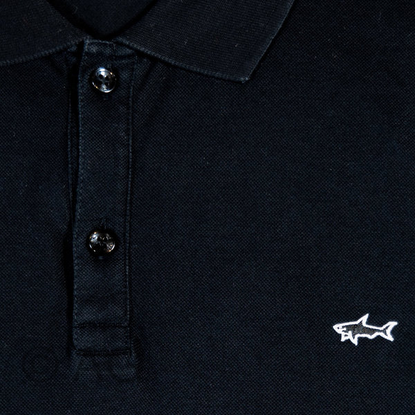 Paul & Shark Poloshirt kurzarm Piquet, schwarz